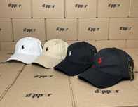 Кепка бейсболка Polo Ralph Lauren (бежева, чорна x2, біла)