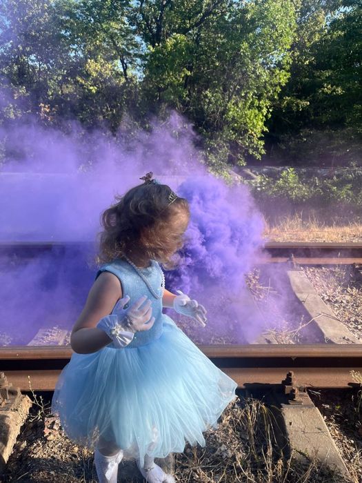 Детское нарядное пышное платье на девочку 110 см