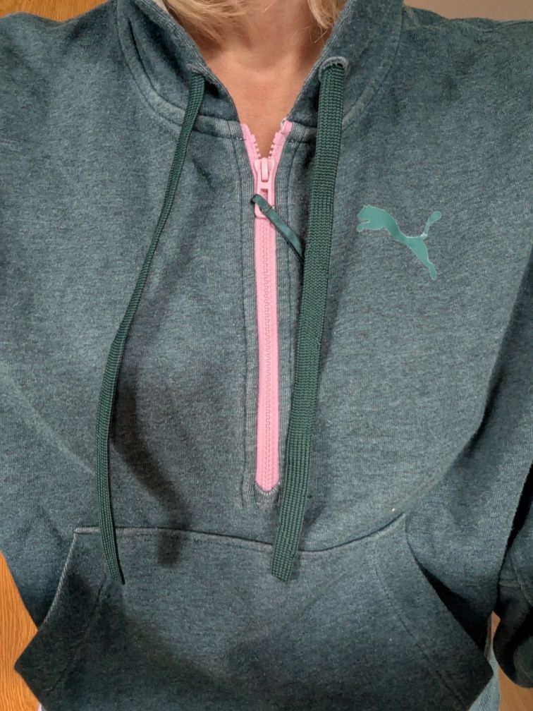 Bluza butelkowa zieleń Puma S-M