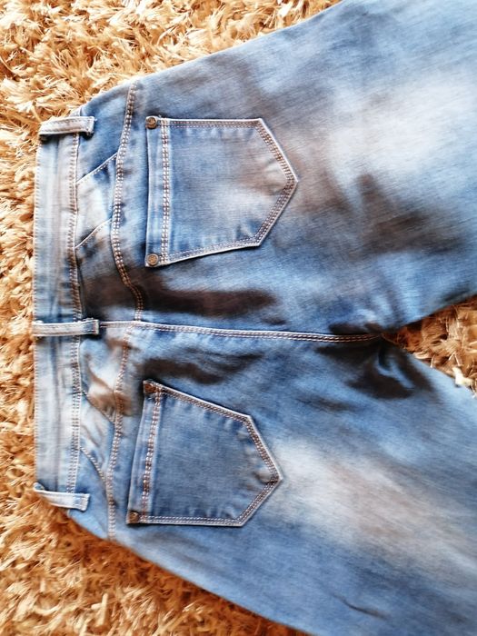 Calças de ganga  elásticas T 38, desde