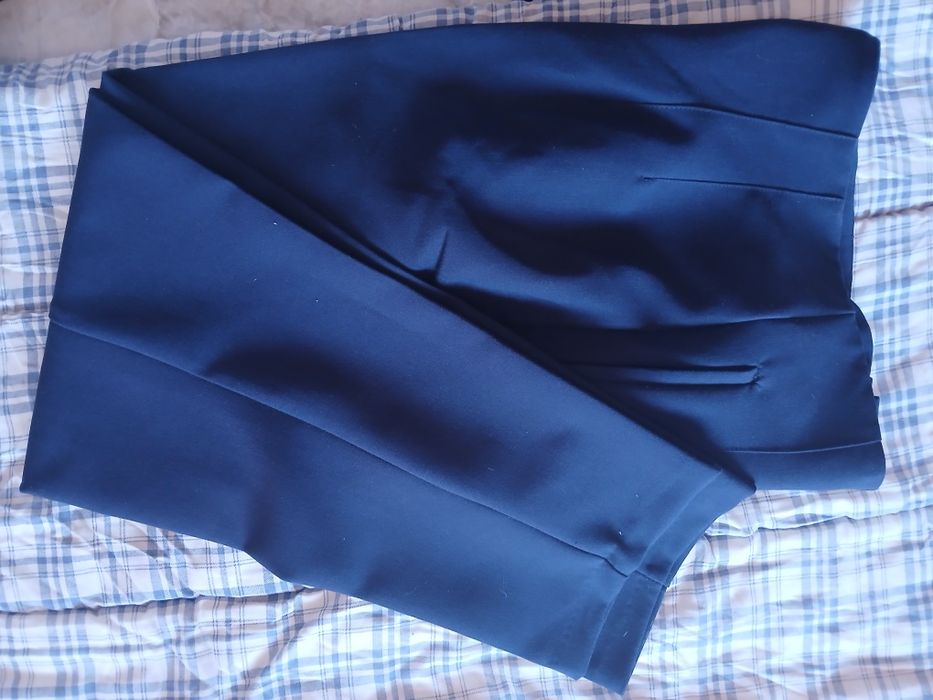 Calças cintura subida