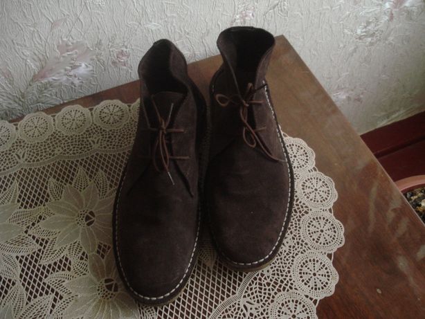 Topman -43 р-. брендовые мужские замшевые ботинки
