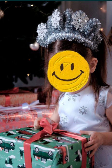 Корона сніжинка, обруч снежинка, новорічний обруч, корона для сніжинки