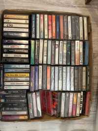 Karton 70 + kaset magnetofonowych z muzyką różną