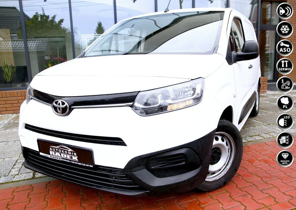 Toyota Proace City  Salon Polska|Bezwyp|1 Ręka|Serwis ASO| Klima|FV23%|6 Bieg|Parktronic|