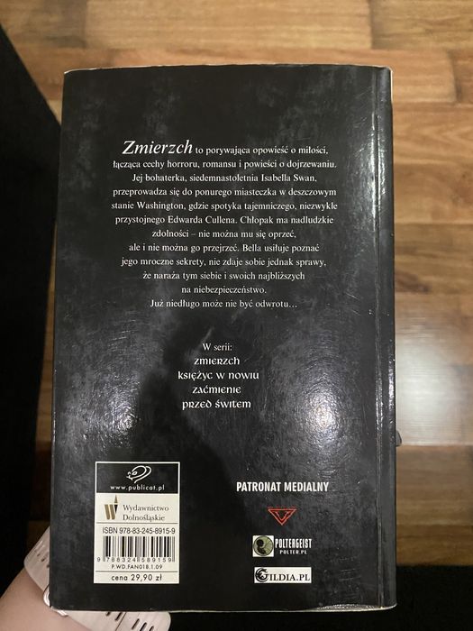 Książka „Zmierzch” Stephenie Meyer