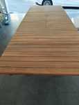 Mesa extensível de jardim.
