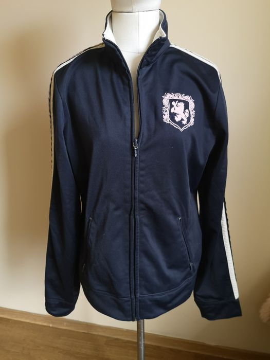 Bluza TOMMY HILFIGER damska 38 40 L lampasy zapinana pilotka bomber