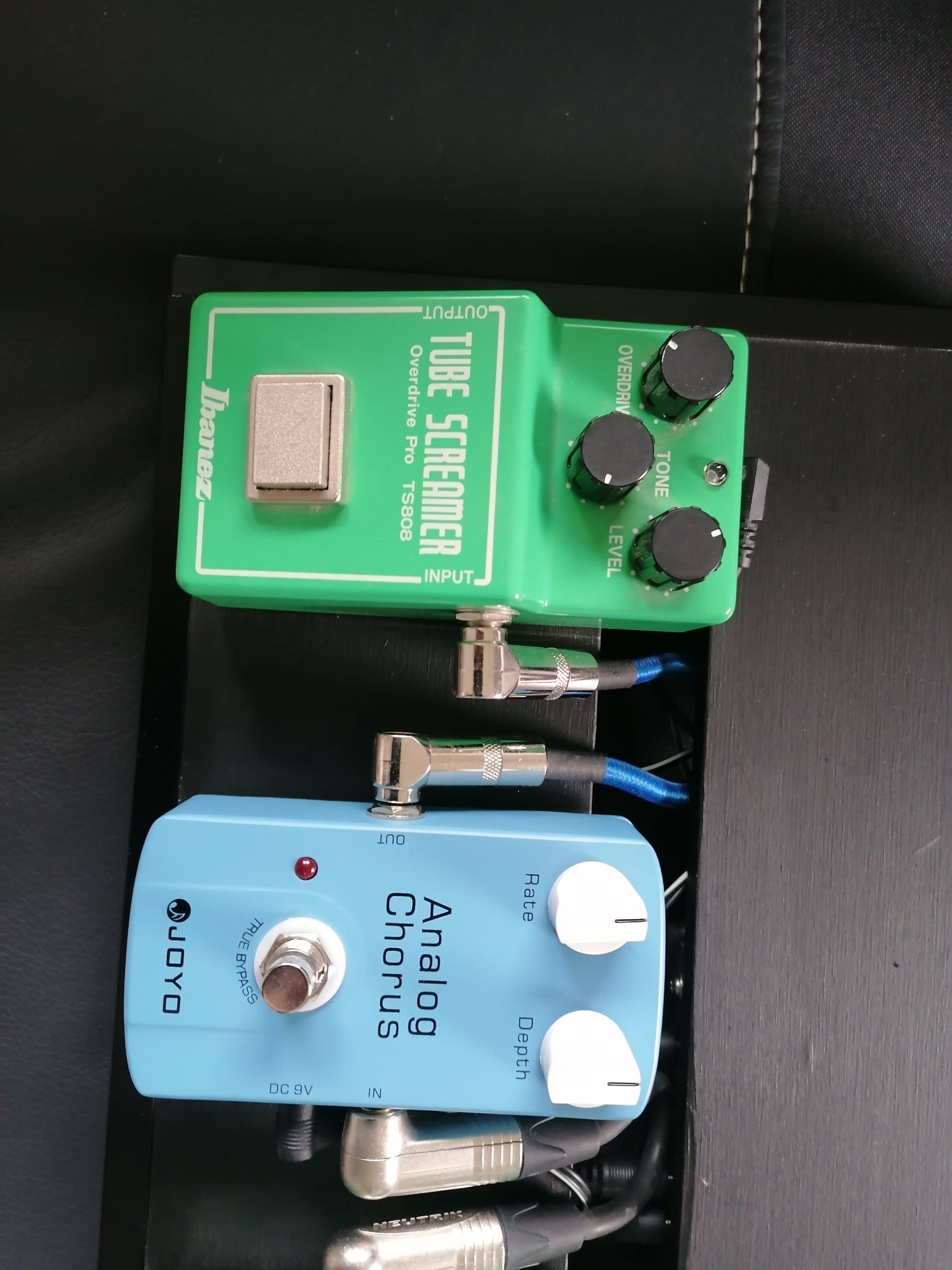 Pedalboard Ibanez Tube Screamer TS 808, Jojo Chorus, Delay, Polytune