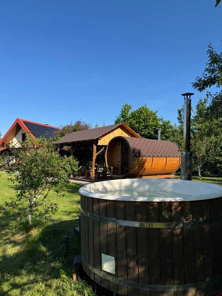 Domki letniskowe, sauna, jacuzzi, staw, na wyłączność Mazury,Wegorzewo