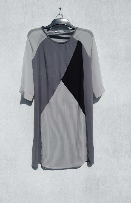 Стильное серое платье плиссе Rosemunde Copenhagen XS S