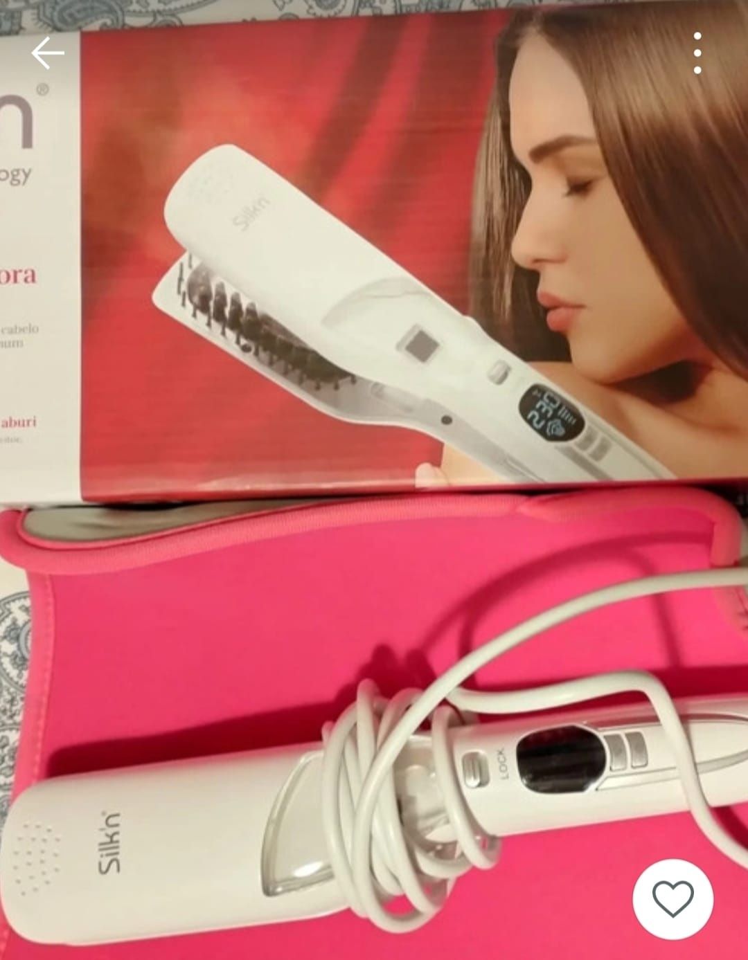 Silk'n escova alisadora a vapor