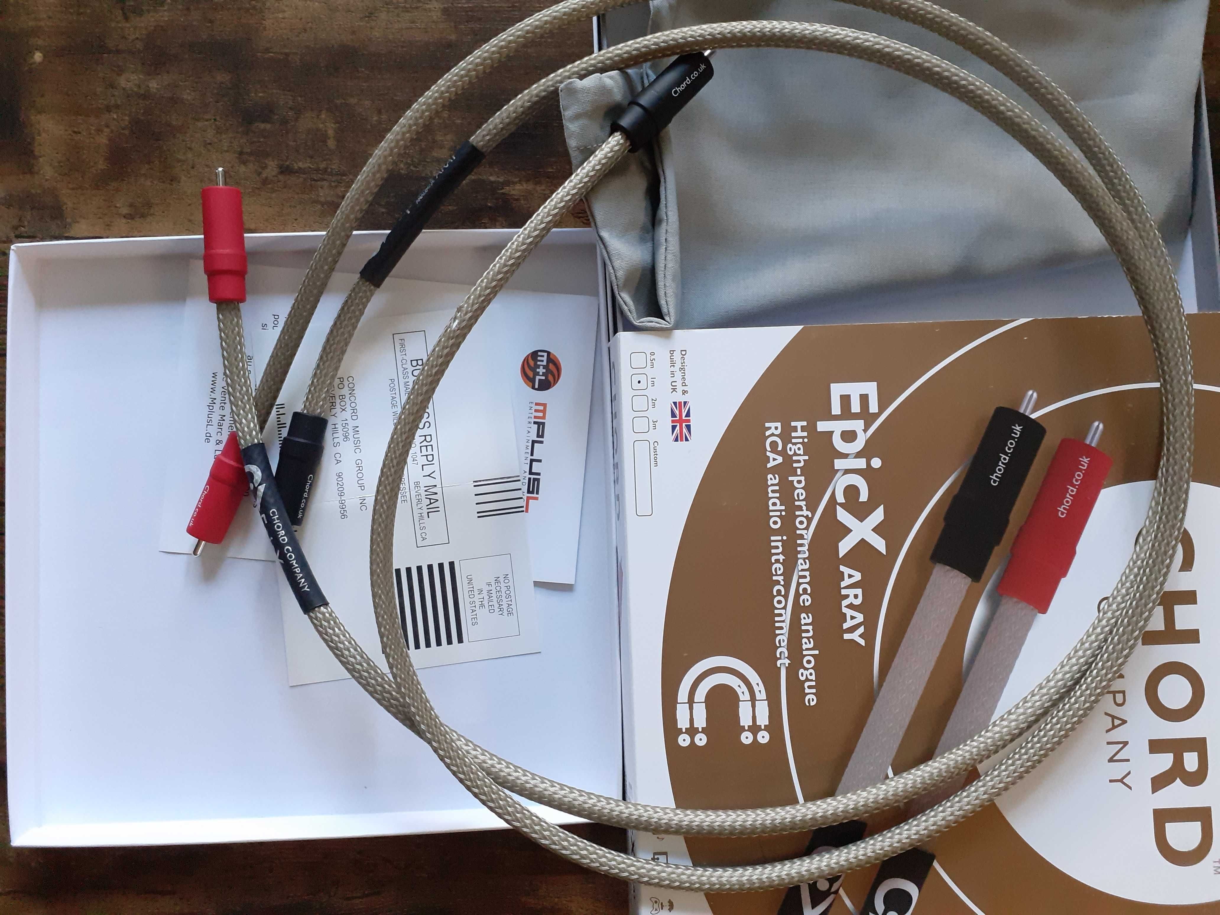 Kabel interkonekt rca Chord epic 1m