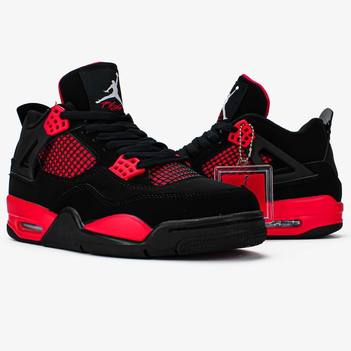 Мужские кроссовки Nike Air Jordan 4 Сrimson "Red Thunder" 41-45