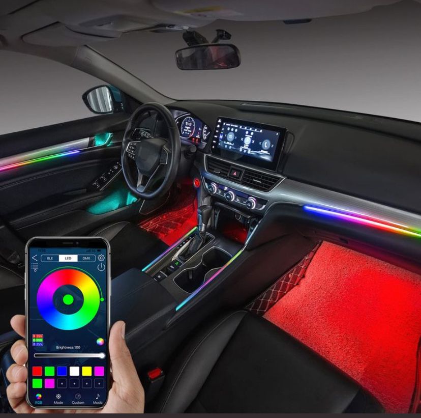 Установка Ambient light контурная подсветка салона