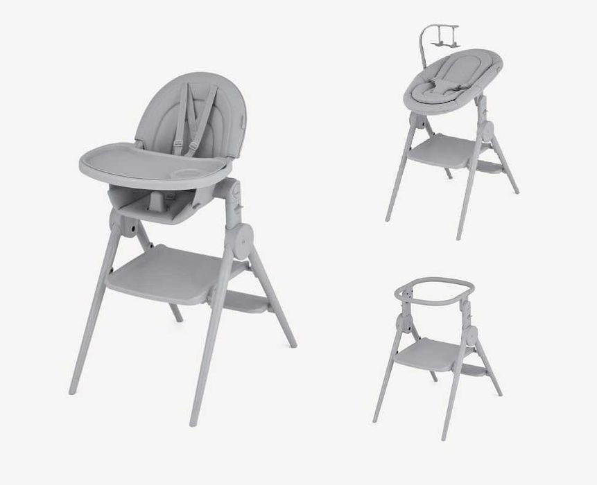 ANEX OZY SHADE Krzesełko do karmienia + leżaczek + kitchen helper Grey