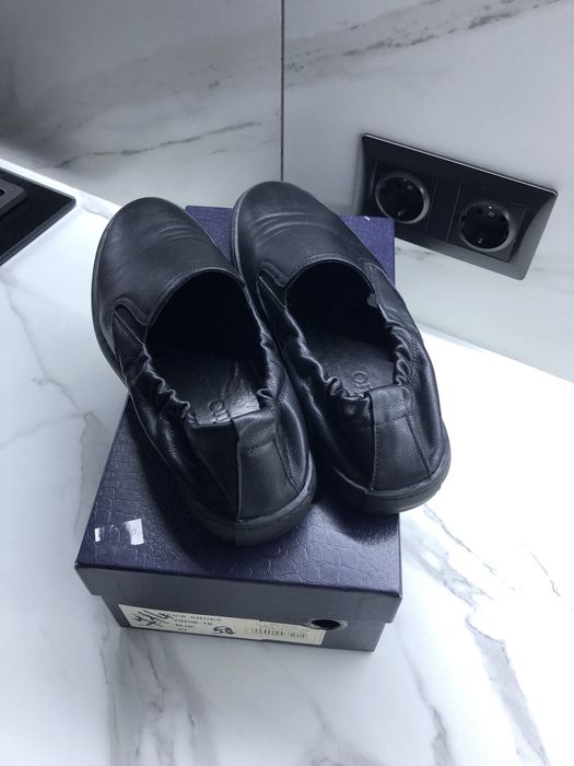 Макасини Туфлі Кеди Лофери чоловічі,чорні Estro шкіра,42