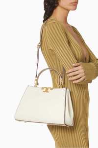 Сумка Tory Burch Eleanor Satchel Leather Tote Bag White