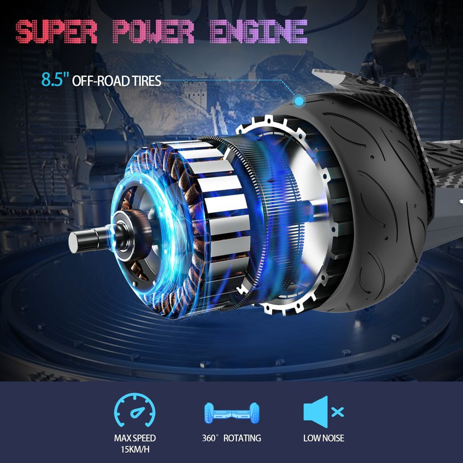 EVERCROSS EV5 8,5" Hoverboard todo o terreno