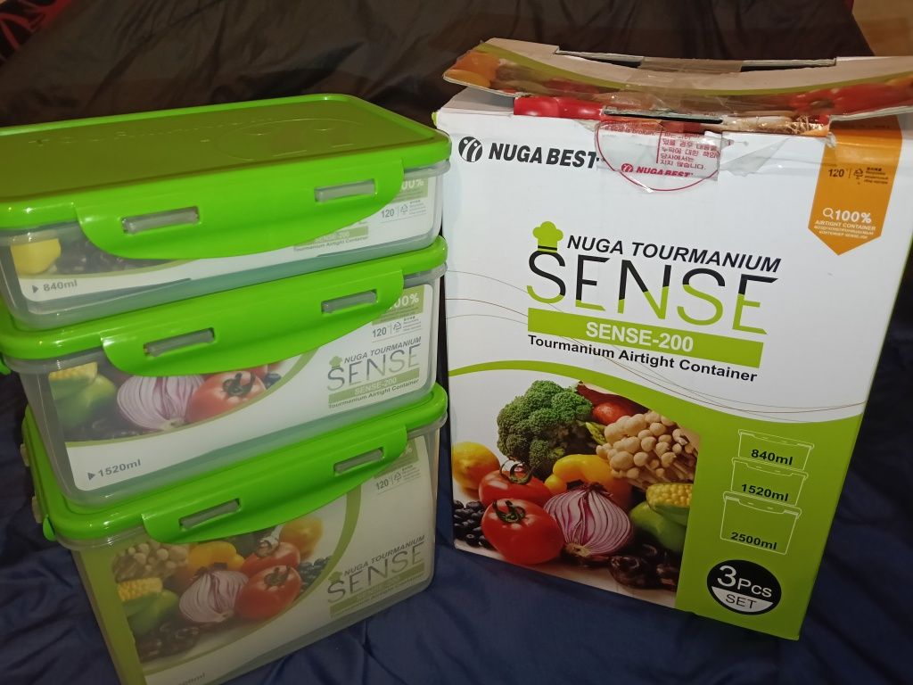 Sprzedam zestaw pojemnikow boxy Sense 200 Nuga Best