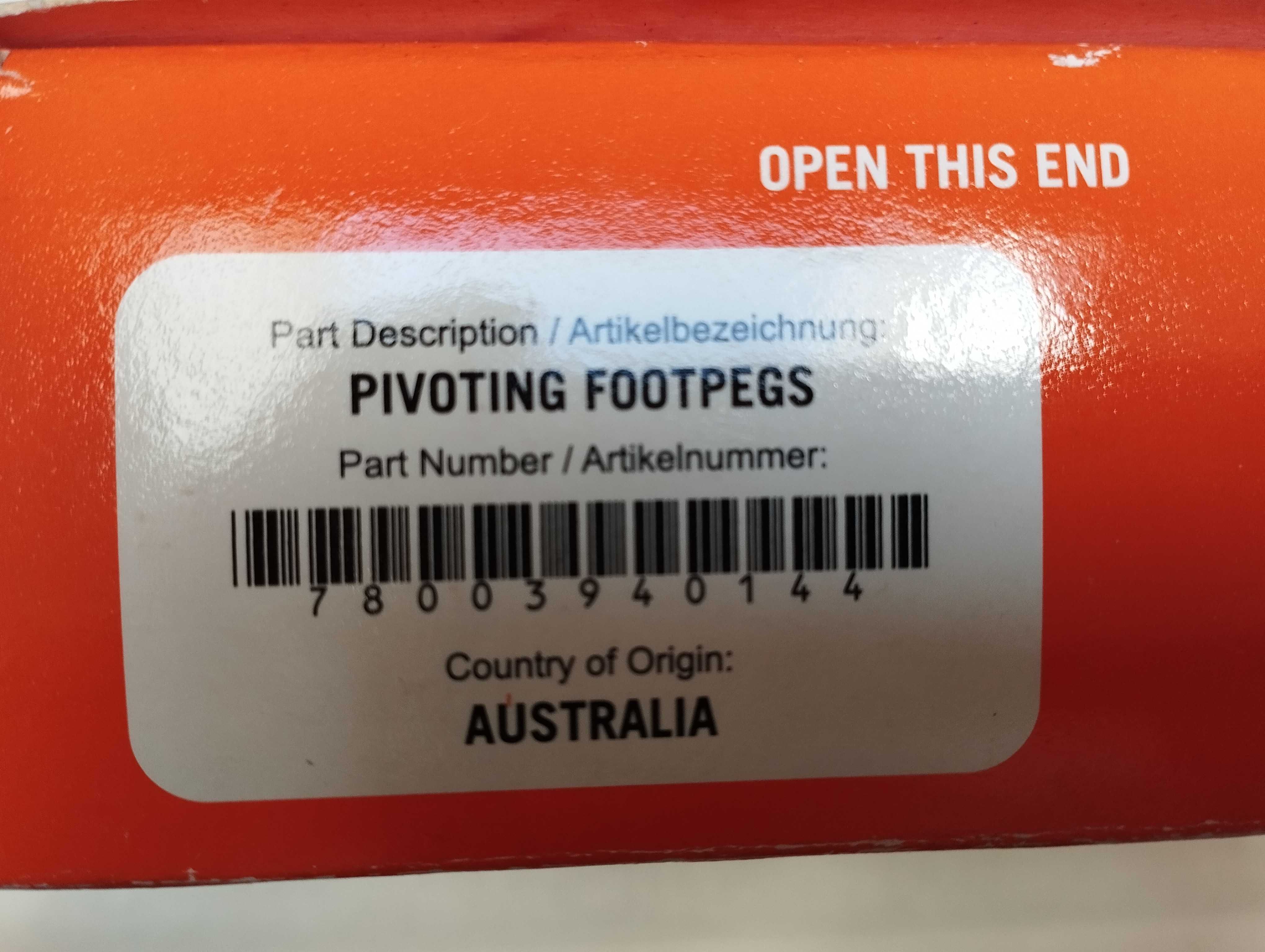 podnóżki KTM pivoting foot pegs