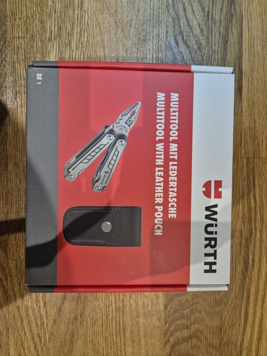 Würth Multitool Narzędzie wielofunkcyjne ze skórzanym futerałem,