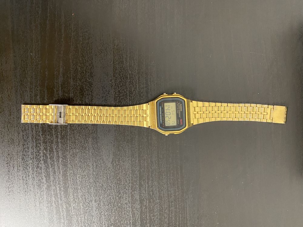 Relogio Casio Dourado com Pilha Nova