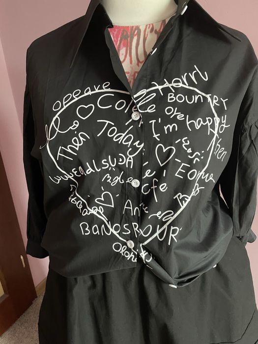 Czarna koszula z aplikacją 42/44/46