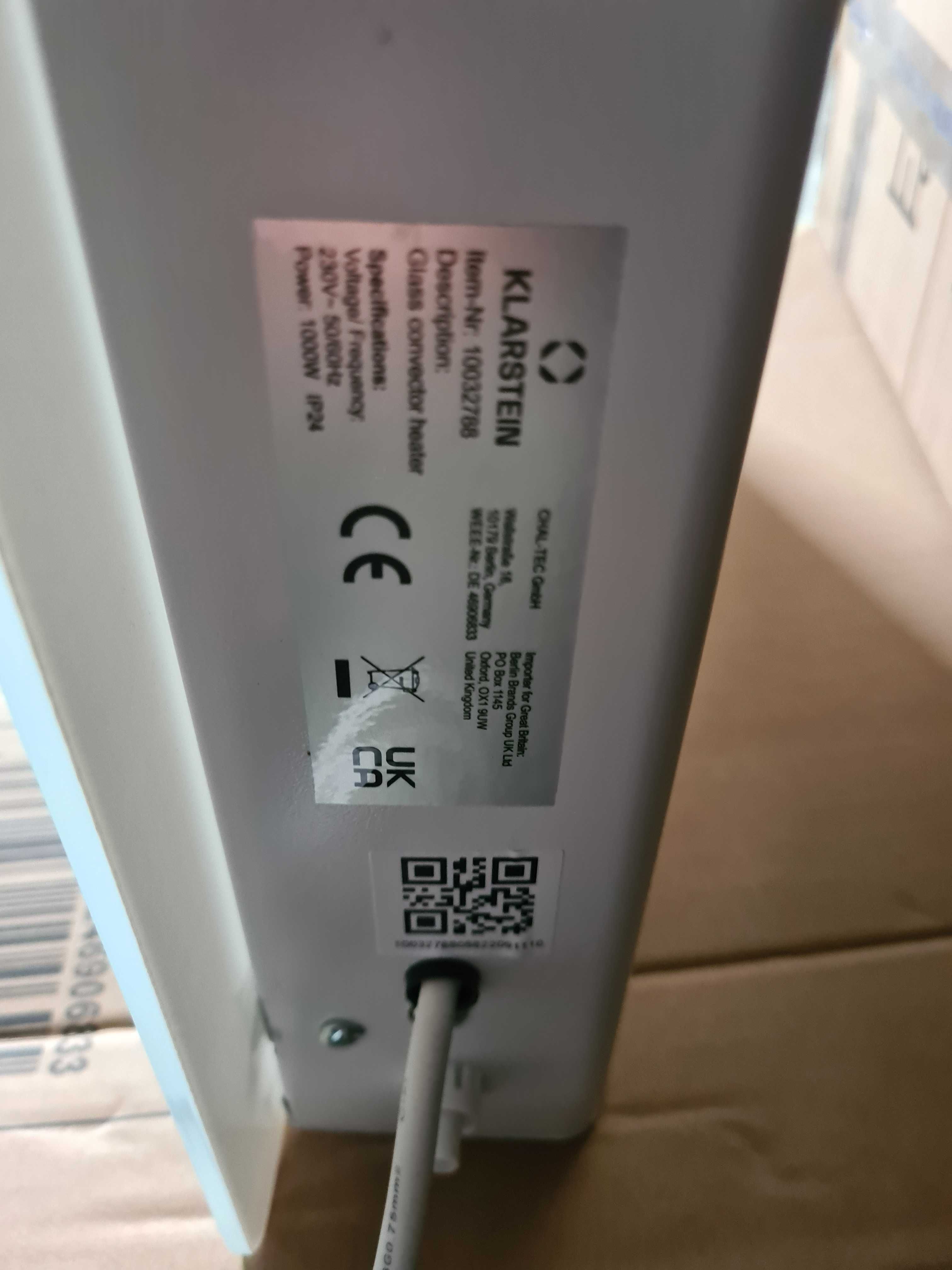 Grzejnik konwektorowy Klarstein 1000 W biały