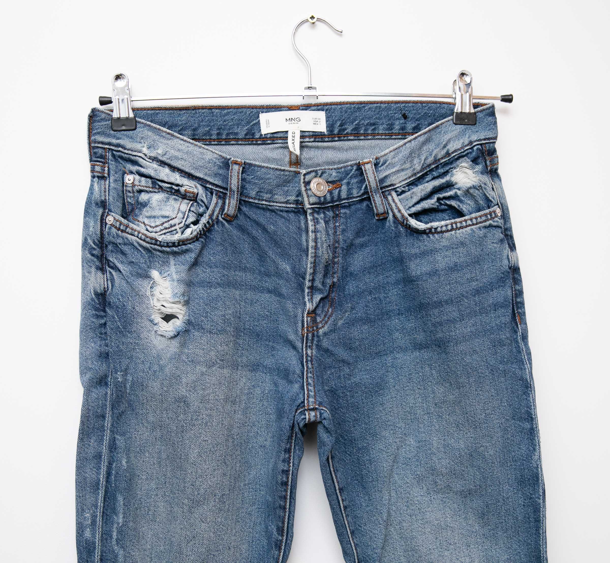 Mango jeansy iconic relaxed boyfriend mom proste straight