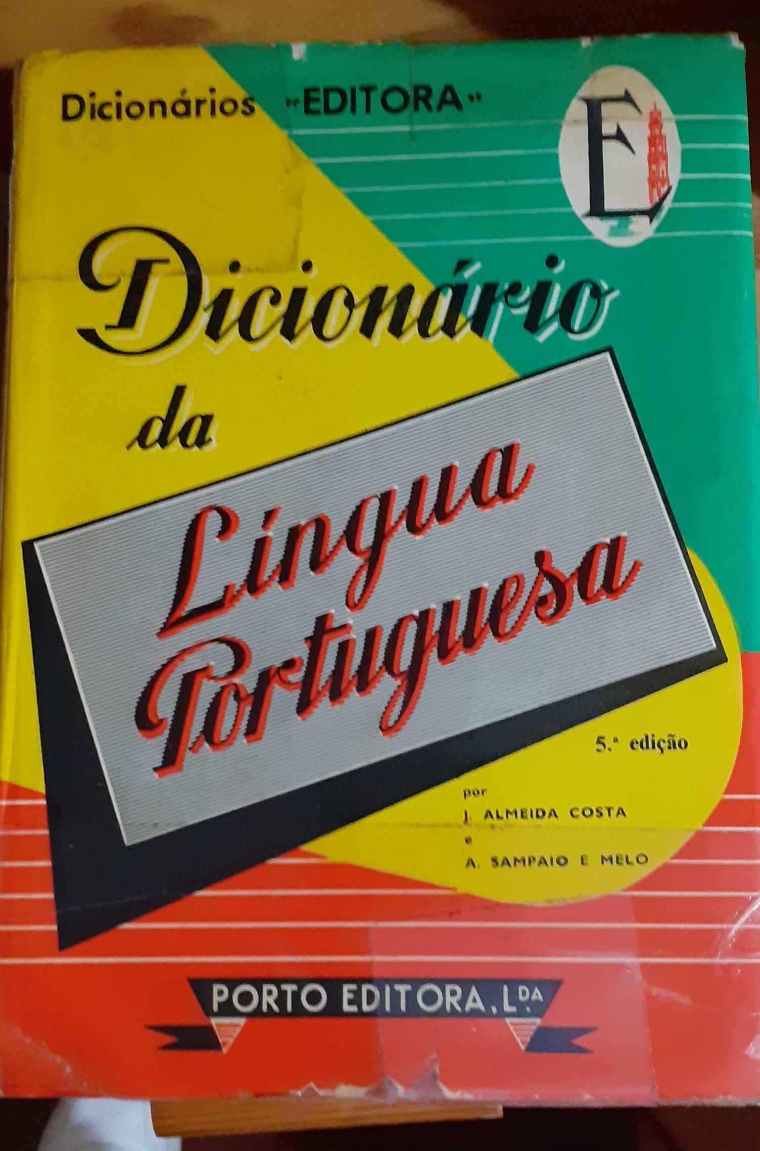 Conjunto seis Dicionários de lingua: Alemã, Português, Inglês, Francês