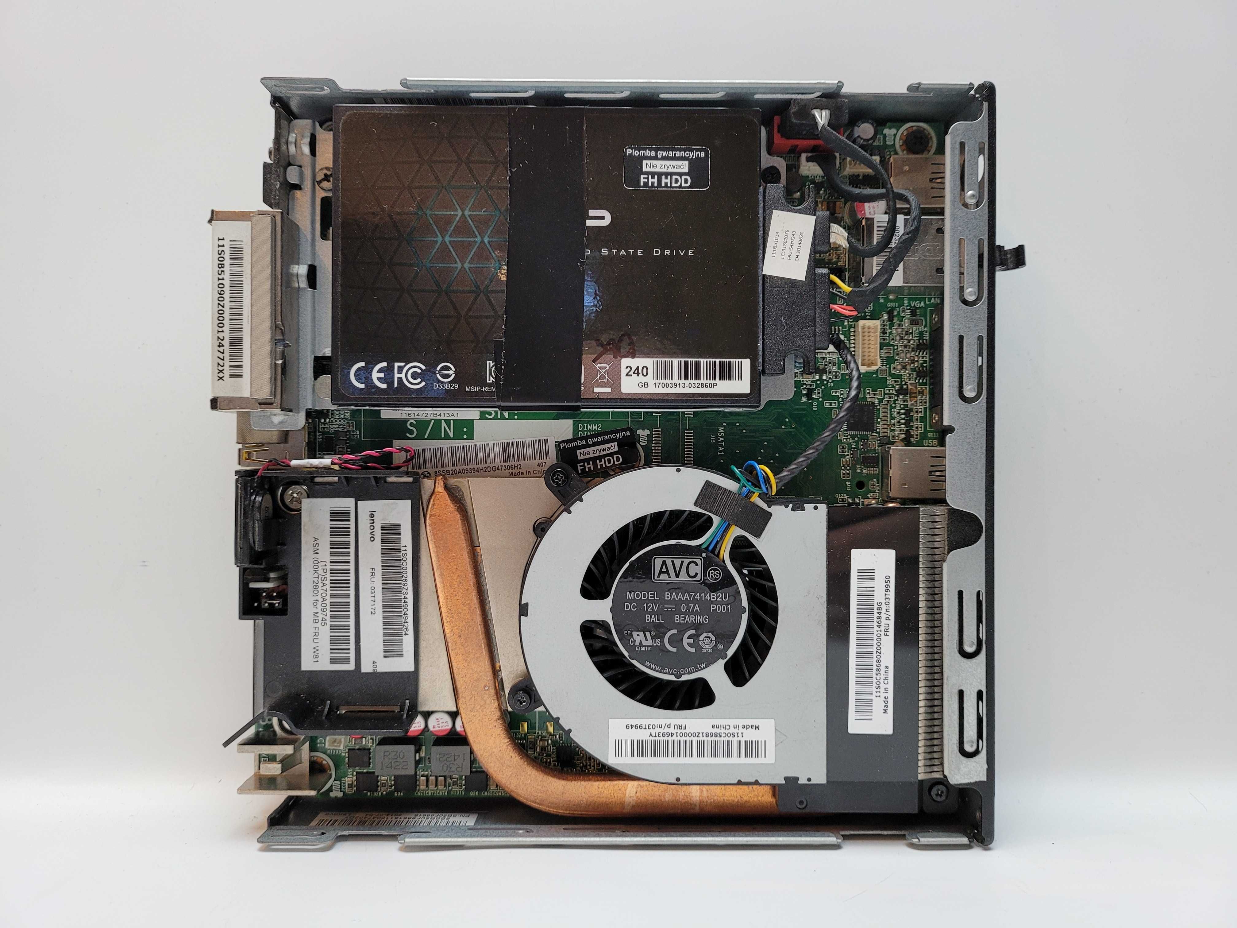 A149] Komputer Lenovo ThinkCentre M93p Tiny i7-4765T 8GB 240GB Win10