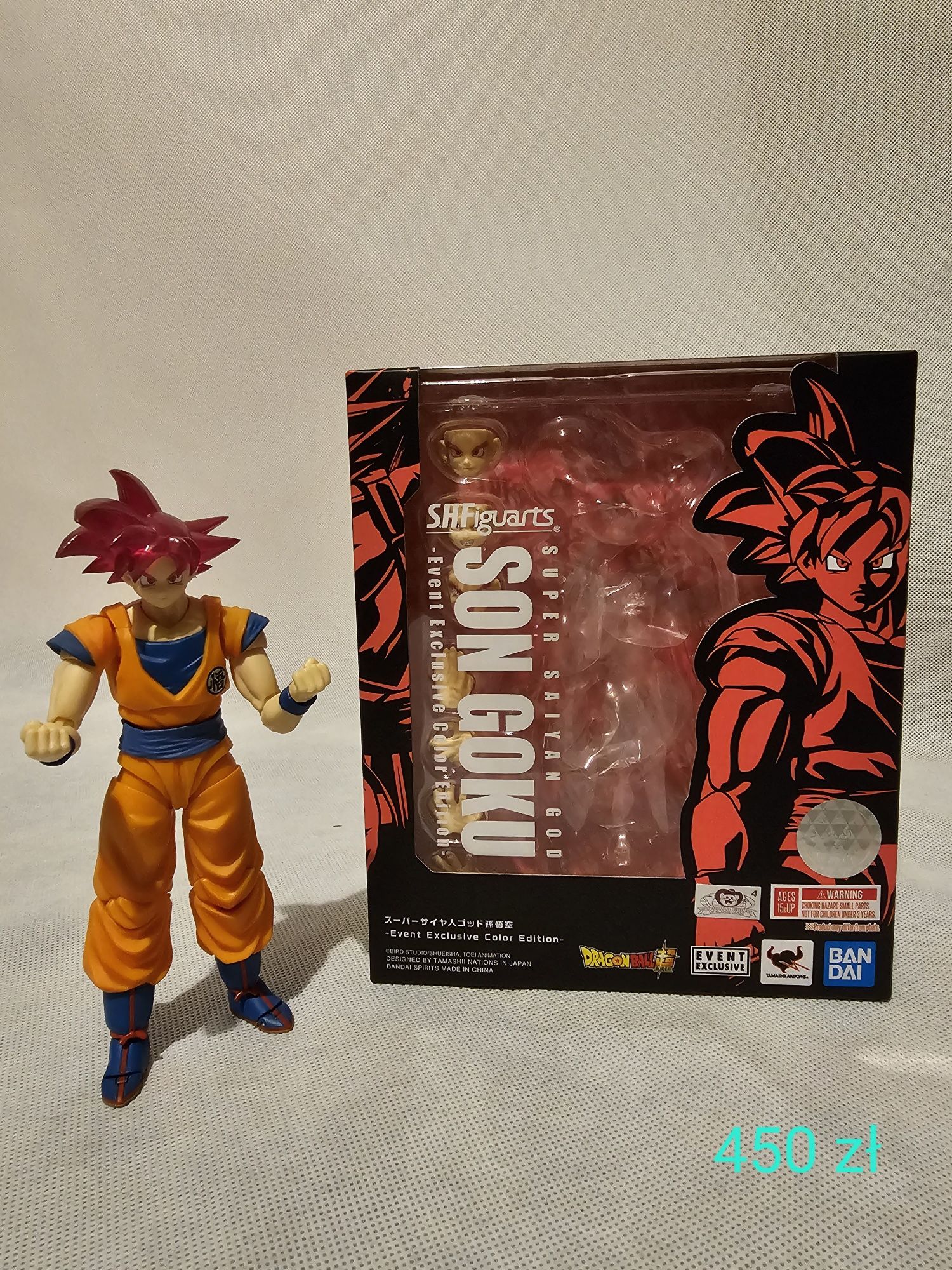 Don Goku Ssj God dragon ball super s.h figuarts even ex