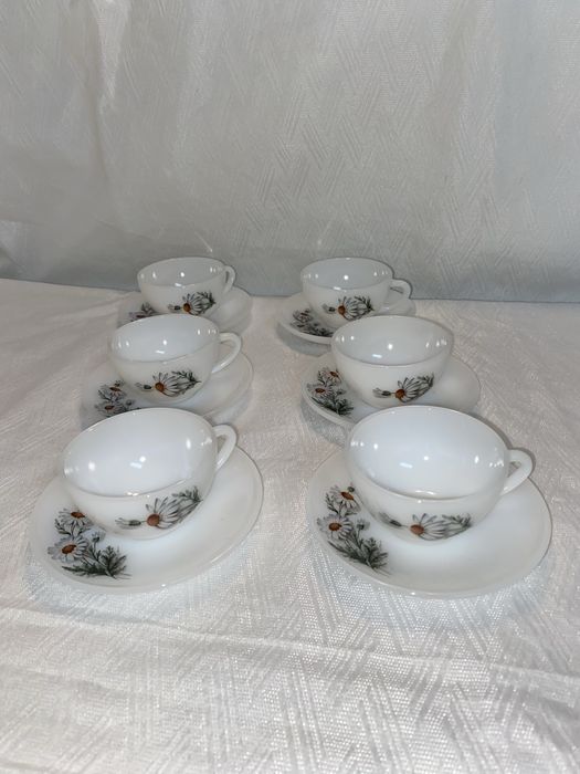 Conjunto de café Margaridas / Mal-me-quer