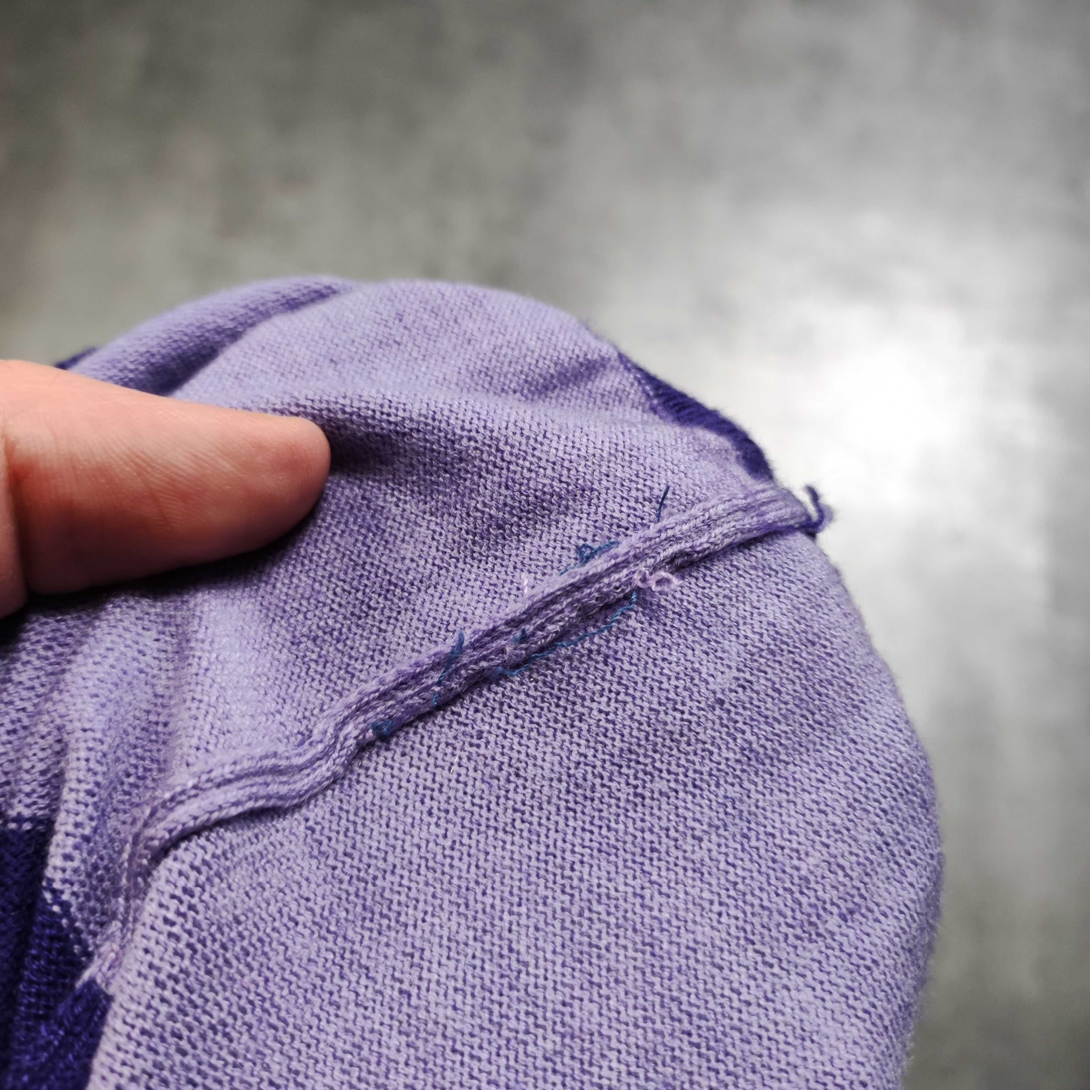 MĘSKA PREMIUM Designer Kamizelka Polo Ralph Lauren Paski Sweter Fiolet