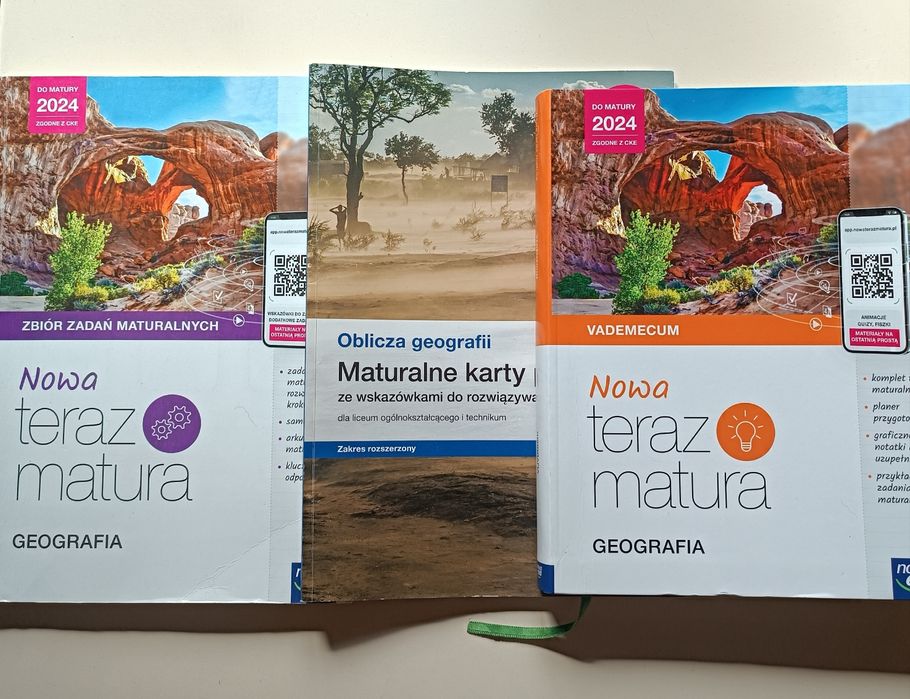 Zestaw książek do matury z geografii 2024