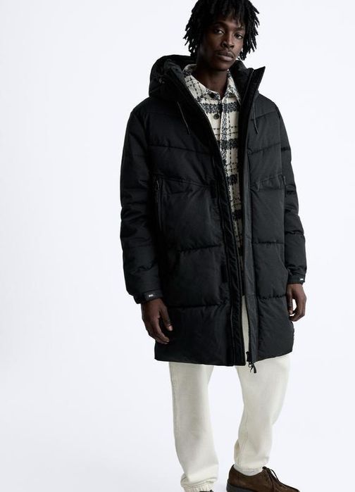 Зимова парка пальто ZARA