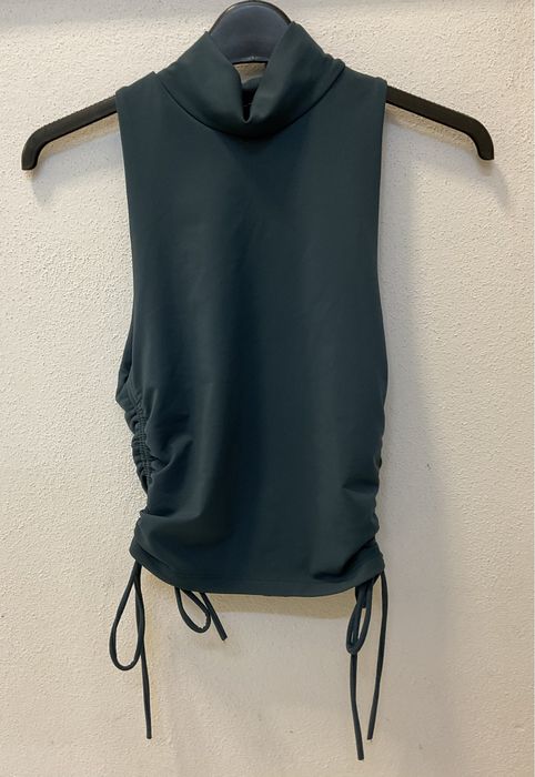 Top Zara verde-água
