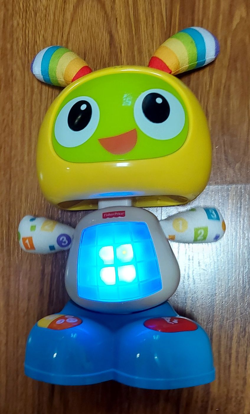 Bebo robot , zabawka grająca i tańcząca Fisher Price wersja angielska.