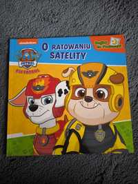 Paw patrol psi patrol książka do poduszki o ratowaniu satelity