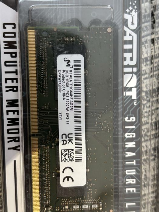 Kości ram 16GB (2*8GB) DDR4 3200 mhz