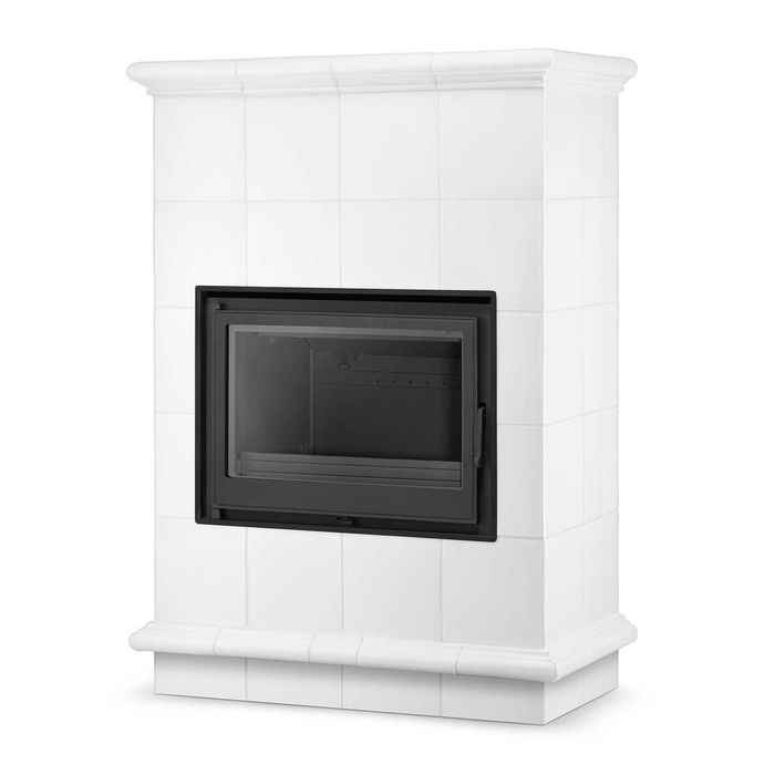Piec kominek piecyk koza kaflowy ceramiczny obudowa kominkowa NICEA