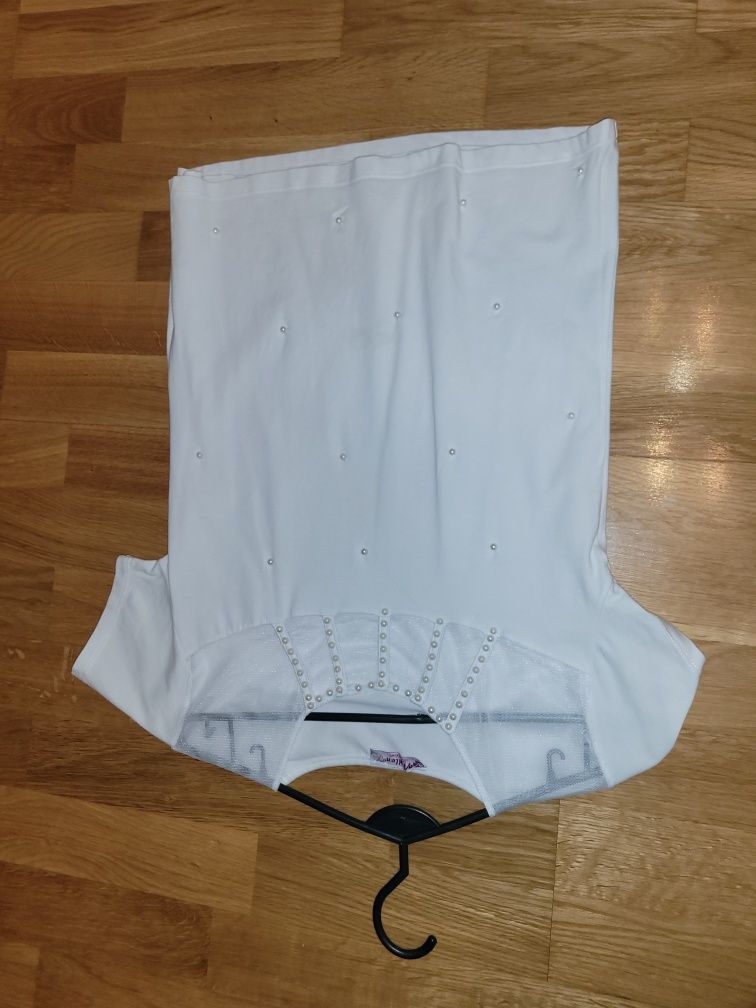 Biała bluzka elegancka galowa apelowa