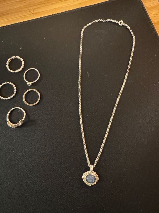 Colar de Prata Pendente Pedra Preciosa