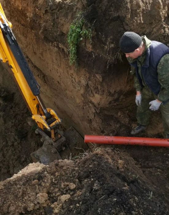Каналізація септик монтаж залізобетонні кільця копка 5/8/19 м3