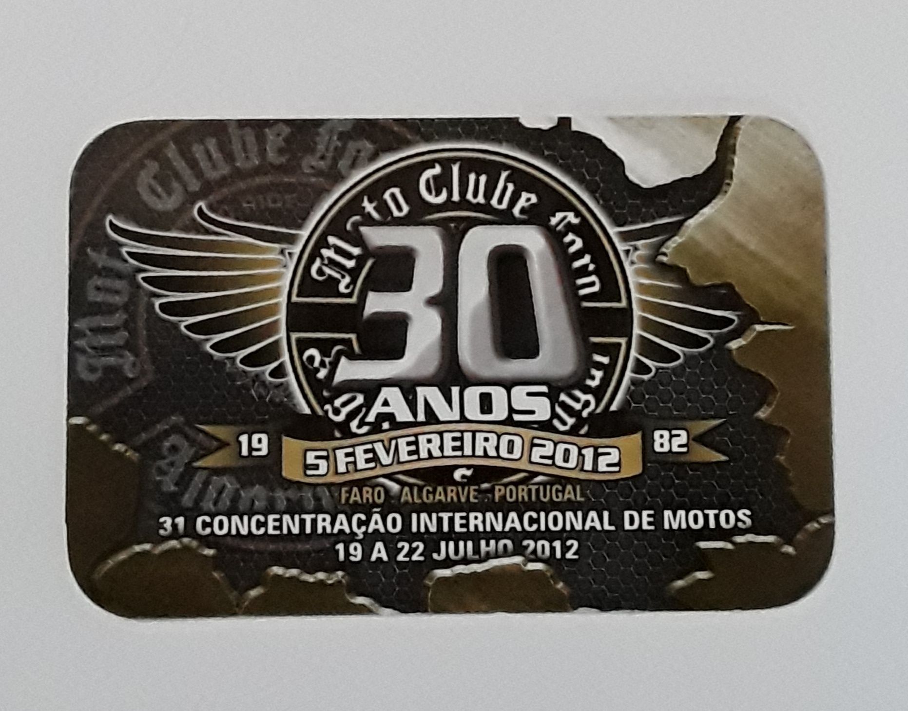 Calendário de bolso Moto Clube Faro ano 2012 (30 Anos)4