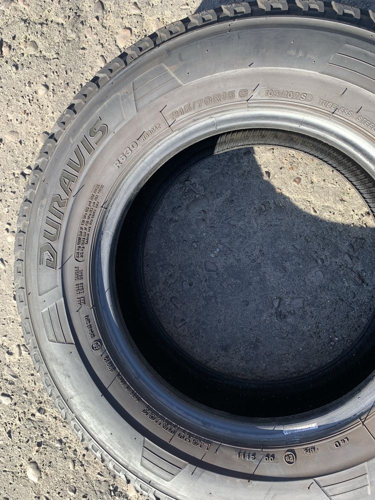 Шини 215/70 R15C Bridgestone 7-6,5мм 2021 рік 215 70 15С