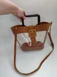 Zara shoper bag przezroczysta torebka
