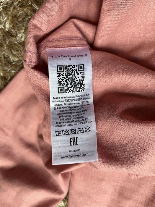Рубашка Fjällräven Övik Travel Shirt LS M / Размер: M-L / оригинал