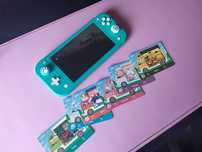 Nintendo Switch Lite Turquesa + Acessórios + 6 AMIIBO